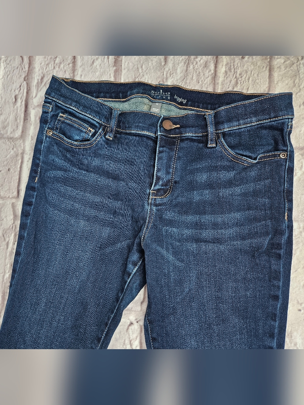 New York & Company Soho Legging Jeans Size 10 Blue Womens - Picture 4 of 9